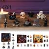 Holiday Gift Box Halloween Advent Calendar with 9 Mini Resin Figures, Day Spooky Countdown Collectibles for Sand Table Landscaping To Calendar,