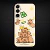 Cute Capybara Funny Phone Case For Samsung Galaxy A73/A72/A71/A70/A53/A52/A51/Others Soft Black Shell