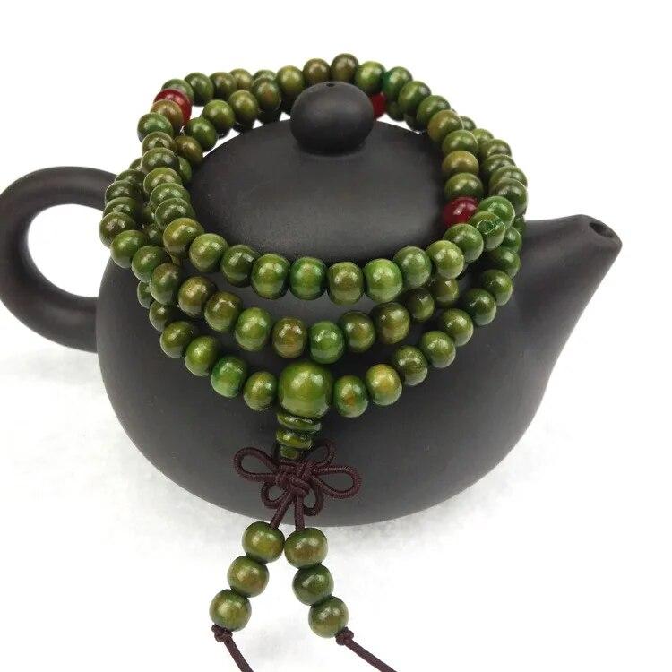 Tibetische Gebetskette Mala Halskette Aus Sandelholz | Guru Shop