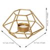 Подсвечник, Golden Metal Decorative Handcrafted Tea Light Candle Holder,  eCraftIndia