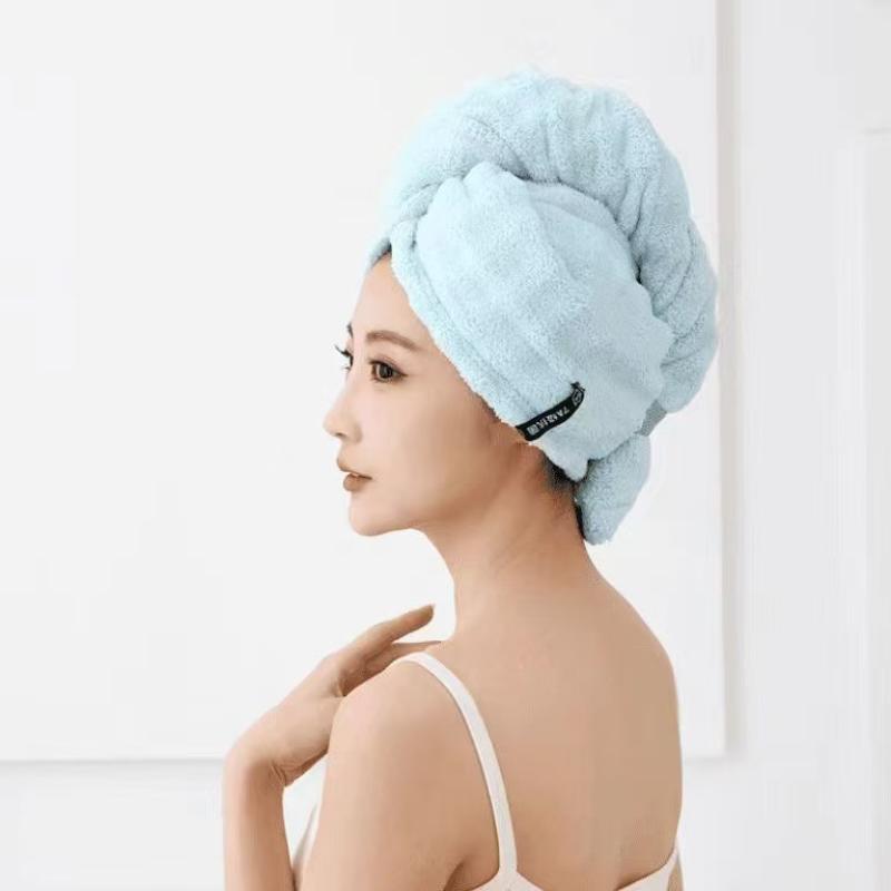 1Pc Dry Hair Cap Wiping Hair Quick Drying Cap Dry Hair Towel For Women Thickened And Super Absorbent Headscarf