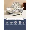 Retro Blue Flower Underglaze Dinnerware Set