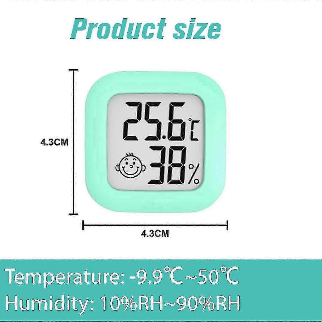 2pcs Indoor Lcd Thermometer Hygrometer, Digital Indoor Thermometer, Portable Temperature And Humidity Monitor