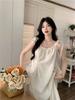 French Gentle Wind Suspender Dress Women's Summer New Seaside Vacation Beach Dress Niche Design Long Dress
