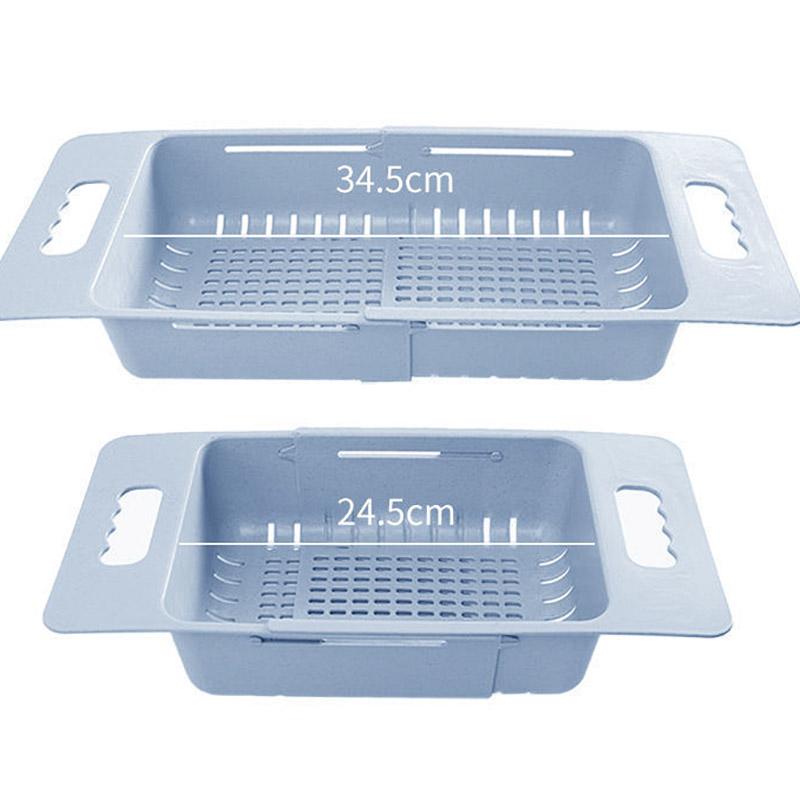 Kuchyňské síto Koš na mytí ovoce a zeleniny Skládací filtr Skládací odkapávač Nastavitelný nástroj