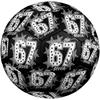 1pc Starry Number Theme Soccer Ball Football, Size 5, Lightweight PVC, Outdoor Training Soccer Ball,Gift C6554