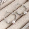 Xiaomi BF CLUB 925 Sterling Silver Pearl Round Earrings For Women Girl Sexy Fashion Trendy Jewelry Gift Party Wedding Pendientes Mujer