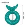 1 Pc Ins Mermaid Blue Swimming Hoop Underarm Hoop Inflatable Floating Hoop Pvc Thickened Swimming Hoop Suitable For Pool Be Practical Use