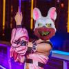 Plush Bunny Mask Scary Masks Durable Realistic Bloody Simulation Rabbit Headgear Performance Prop For Halloween Masquerades