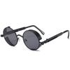 Retro Steampunk Sunglasses Street Photography Round Shape Male's Sun Spectacles Winter Outdoor Skiing Goggles Party Driving Use Sunglasses