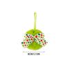 Christmas Bow Plush Ball Ornament 8cm Festive Christmas Tree Hanging Decor Collectible Gift Party Home Accessory
