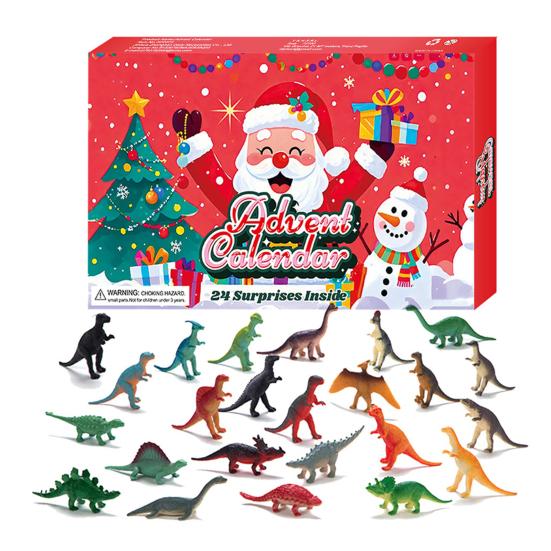 Christmas Advent Calendar with 24 Animal Figures Daily Countdown To Christmas for Kids Interactive Parent-Child Fun Gift Collection