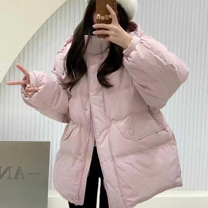 2026 Daunen-Kapuzenjacke Winter Damen Weiße Entendaunen Damen Neue Jacke