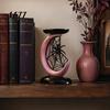 Gothic Home Ornaments Halloween Pink Moon Spider Candle Holder, Sweet Dark Aesthetic Tray for Creative Resin Craft Gift Pillar Candles, Tabletop Decor
