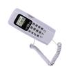T555 Mini Wall Mounted Phone Caller ID Hotel Home Office Telephone with LCD Display Backlight(White )