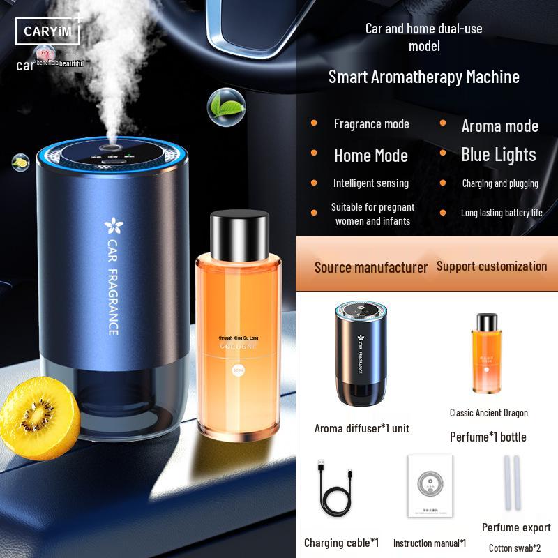 Dual-Use Smart Car & Home Aromatherapy Diffuser with Atmosphere Light & Deodorizer