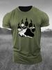 Beast Claw Seal Men's T-Shirts Summer Short Sleeve 3d Print Gym Sports Tops Loose O-Neck Casual Fitness Workout Sporty Male Tees