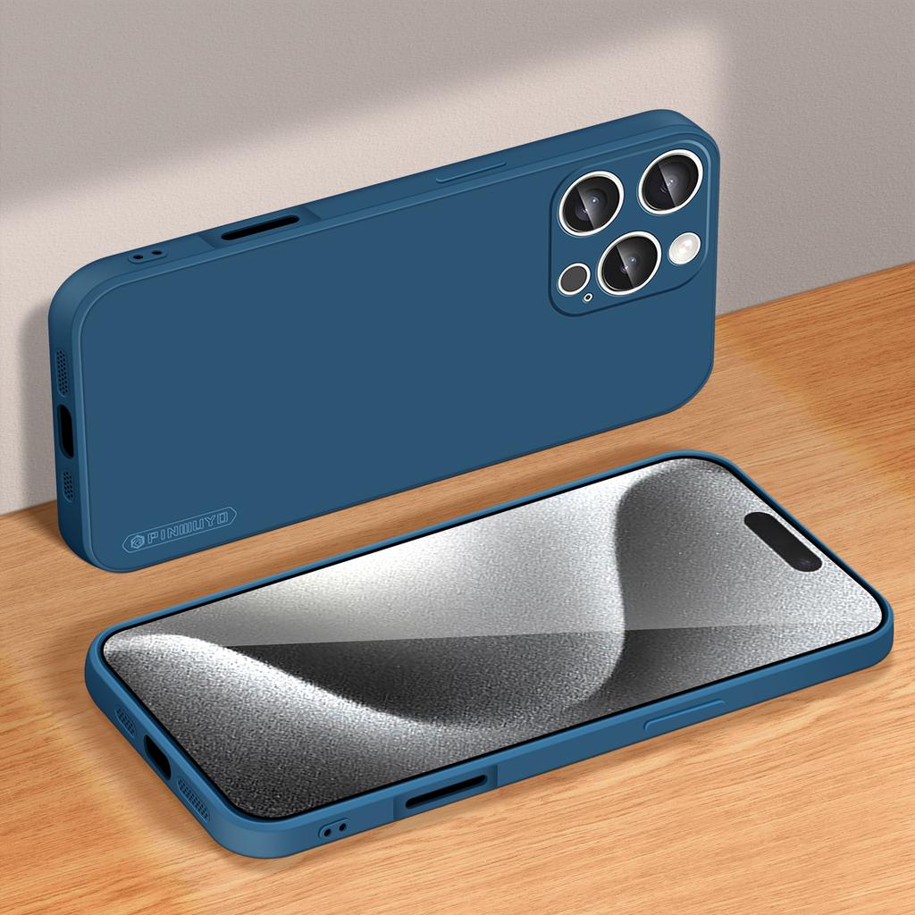 PINWUYO JK Touching Series For iPhone 16 Pro Case Silky Touch Soft TPU Phone Back Cover