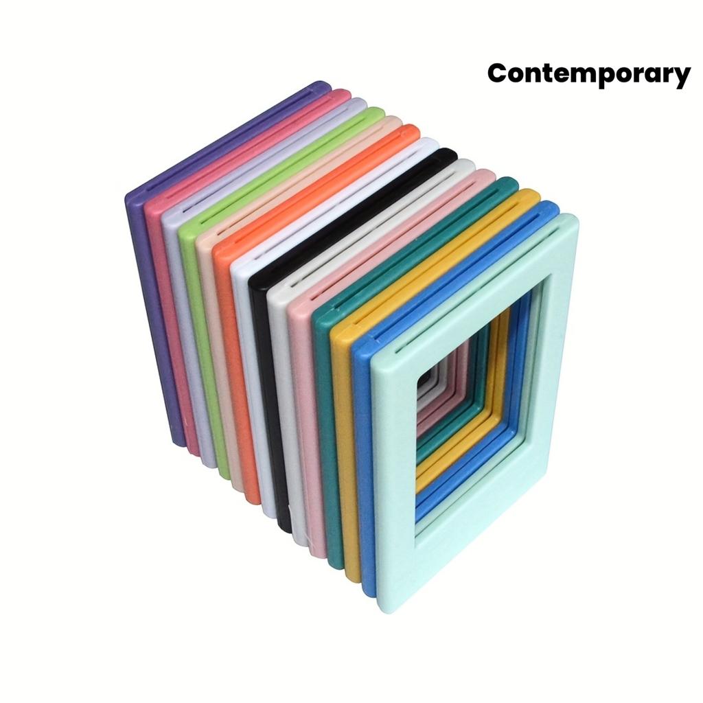 5Pcs Magnetic Photo Frames, 3-Inch Vertical Transparent Polaroid Fridge Magnets, for Wall Door DIY Photo Display