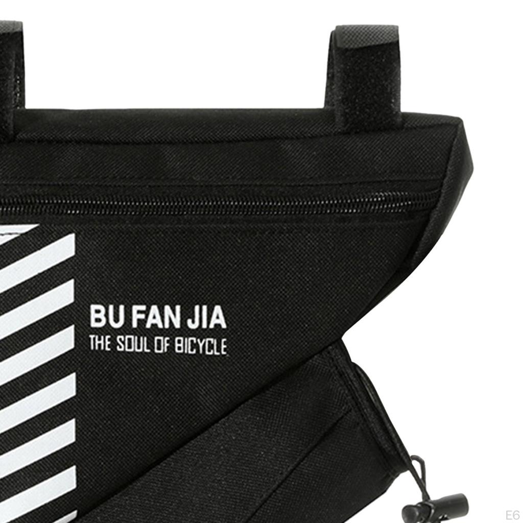 Bike Storage Bag Cycling Porable Oxford Cloth Saddle Frame Pouch Riding for Men Women Road