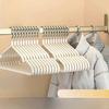 20/10Pcs Traceless Clothes Hangers Metal No-slip Clothes Hangers Durable Strong Clothes Rack Household Wardrobe Organize