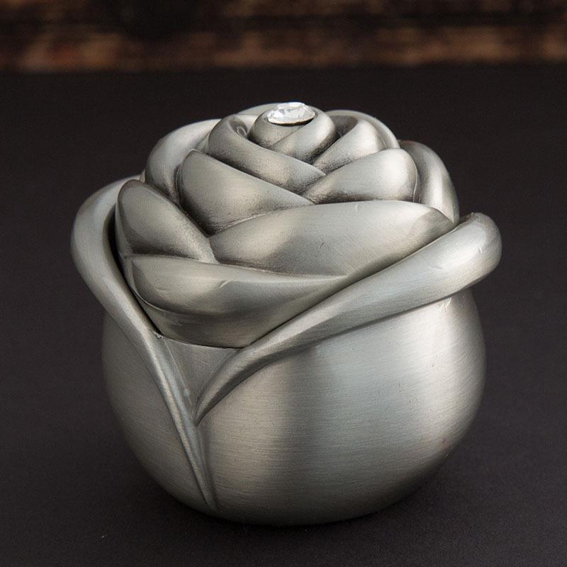 European Valentine s Jewelry Box: Large Rose Flower Ring Storage, Preserved Flower, Wedding Gift