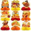 Thanksgiving Party Decorations Set With Maple Leaves Pumpkins Turkeys Table Centerpieces Honeycomb Balls Home Dining