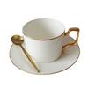 Bone China Gold Handle Coffee Cup Ceramic Afternoon Tea Garden Cup And Saucer Coffee Set