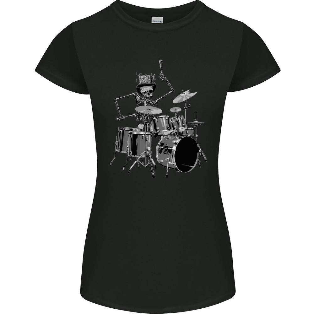 Skeleton Drummer Womens Petite Cut T-Shirt Unisex T-Shirt XXXL