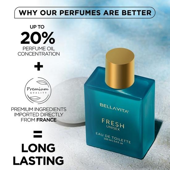 Bella Vita Luxusní unisex toaletní voda s bergamotem | Prémiová, dlouhotrvající svěží vůně pro muže a ženy, 100 ml