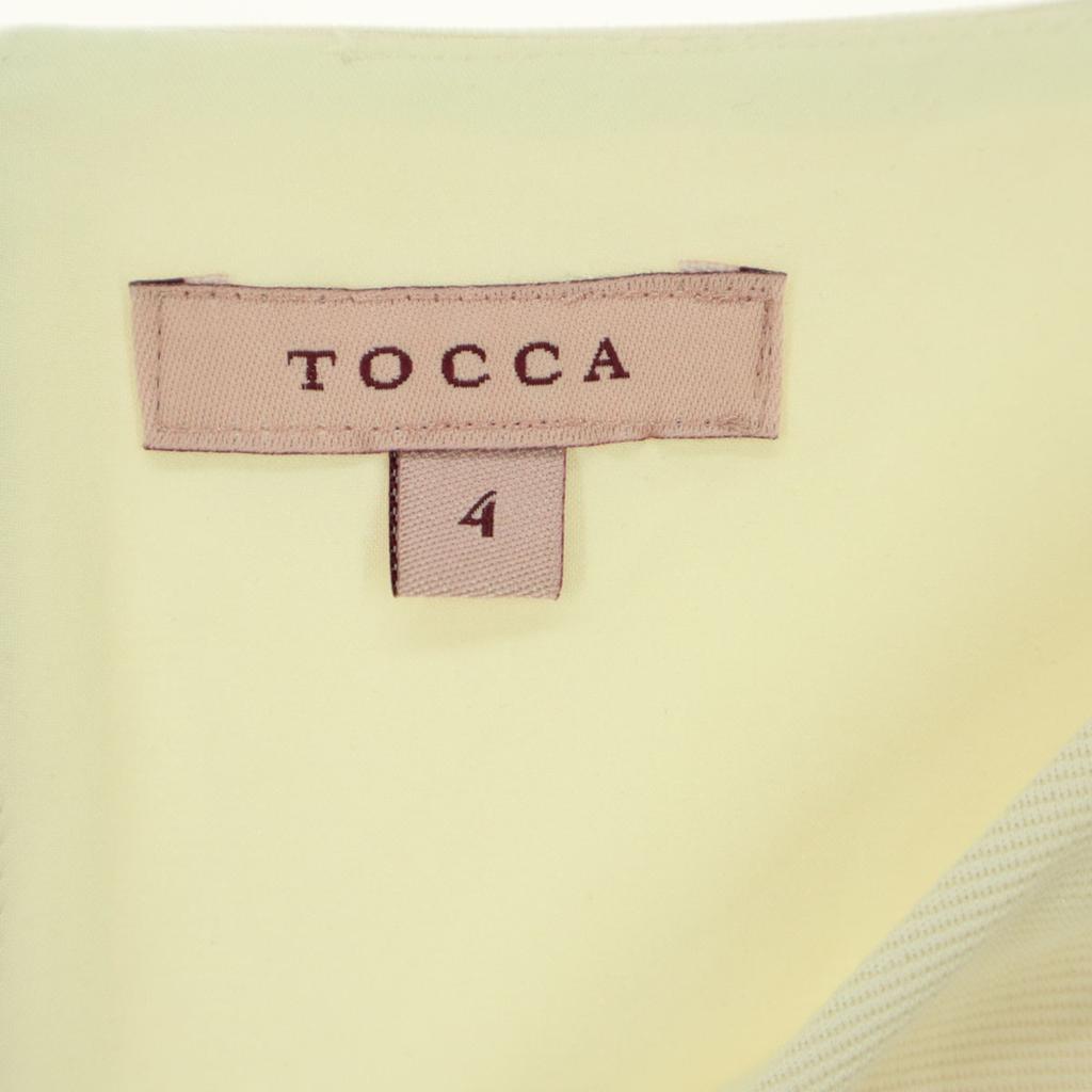 TOCCA ribbon Long sleeve Long dress 4 Ivory system Back zip Women Used