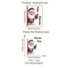 Cartoon Santa Claus Window Sticker Welcome Home Double-Sided Visual Christmas Decoration Background Self-Adhesive