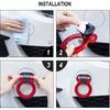 TOMALL Tow Hook Kit Red Car Decorations Sticker Car Decor Bumper For Auto Exterior Accessories (ONLY Decoration)
