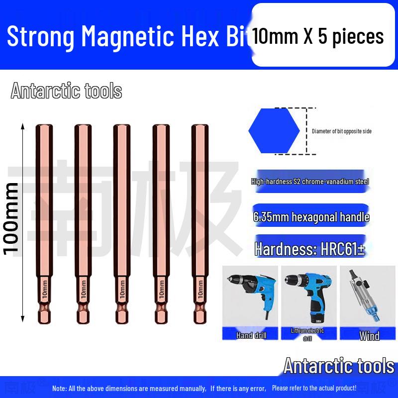 Industrial-Grade Strong Magnetic Hex Bit Extension for Electric & Pneumatic Screwdrivers and Drills
