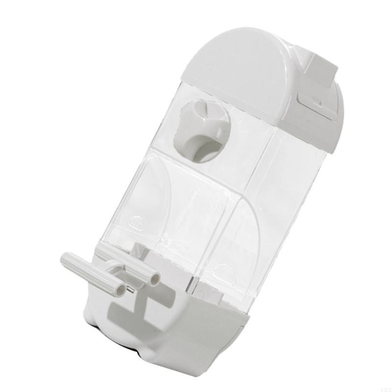 Clear Bird Feeder with Semi Closed Designs Antisplash To Prevent Waste Automatic Parrots Feeder Cage Accessories X3UC