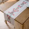 Modern Vintage Linen Table Runner Rectangular Coffee Tea Table Decorative Cloth