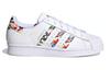 Adidas Originals Superstar Collection J Print Low top Kids' Skateboarding Shoes White Teenagers FY9828