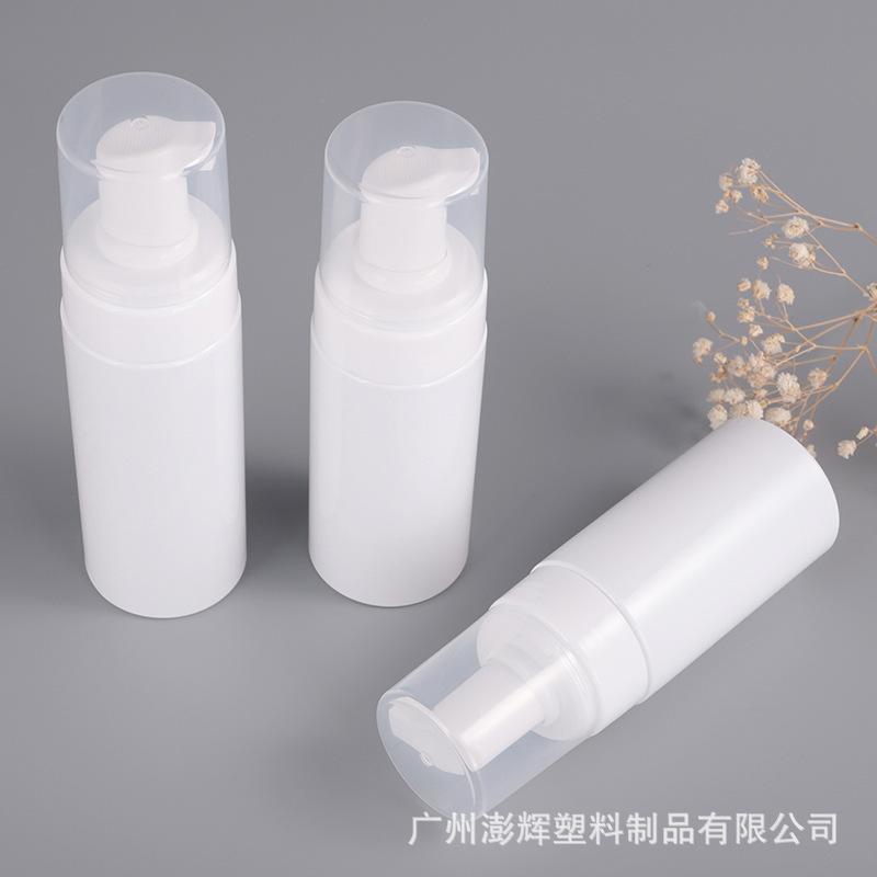 100ML/120ML/150ML/200ML Empty Foam Pump Bottle with Silicone Brush Head for Facial Cleanser & Hand Wash Pressure Type Dispenser
