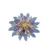 New enamel color hollow three-dimensional sunflower magnetic brooch women's fashion high-end flower brooch