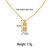 Elegant Vietnamese Sand Gold Abacus Necklace: Simple, Inlaid Diamond Pendant with Long-Lasting Color