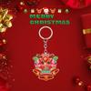 Acrylic 2D Christmas Keychain Pendant – Perfect Holiday Backpack Ornament