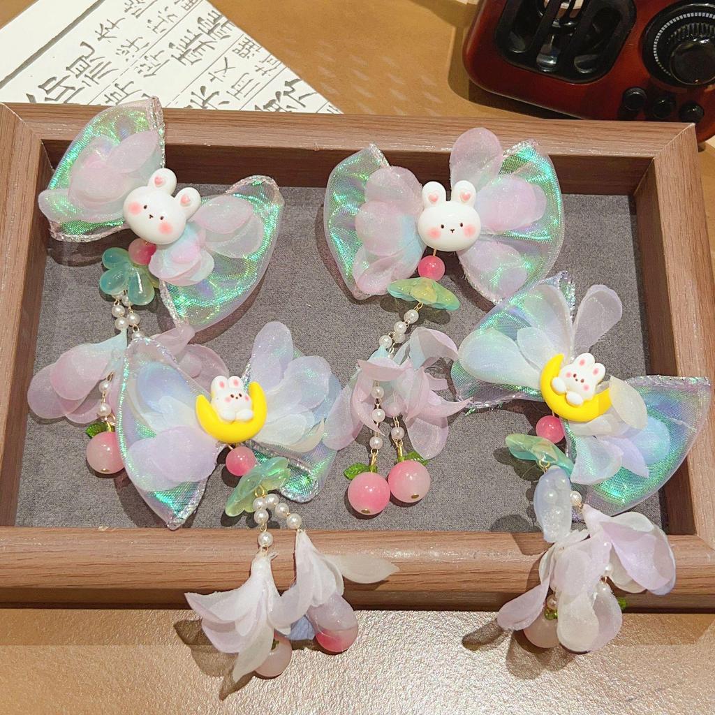 Kinder 2025 Mondhase Quaste Haarnadel - Antiker Stil Hanfu Accessoire