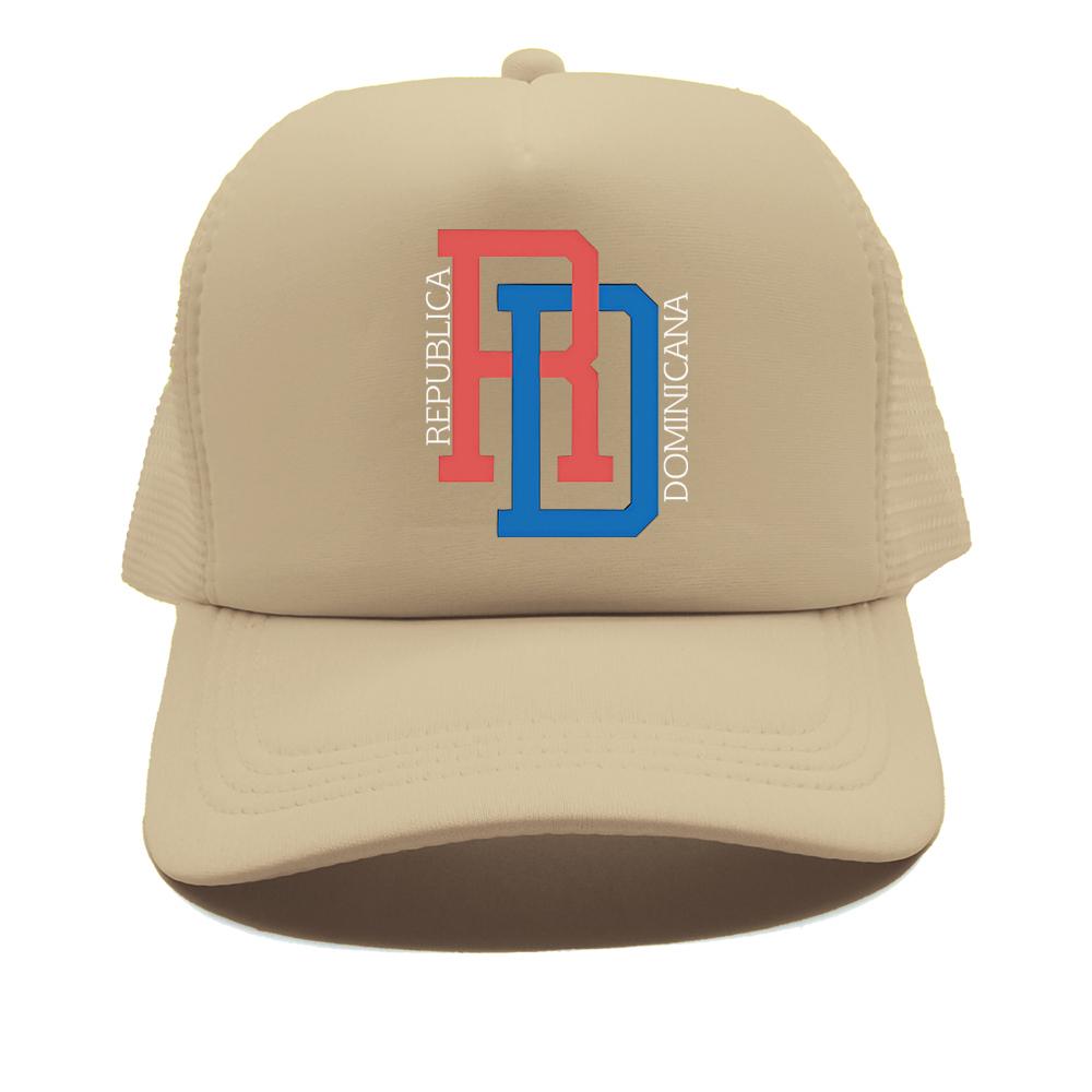 Dominikanische Republik RD Flagge Stolz Dominikanische Trucker-Kappe Sommer Netz Baseballkappe FeUnisex Unisex Retro Papa Geschenk Kappen