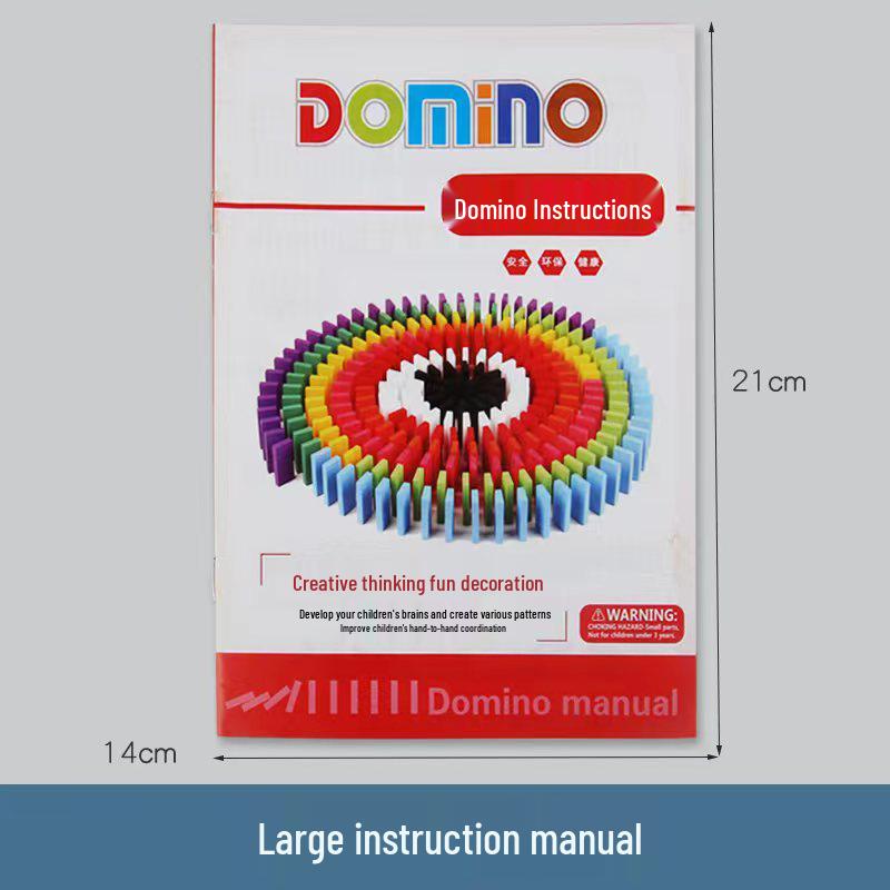 

Детский развивающий деревянный набор домино - 120 цветных элементов