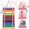 Portable Karate Belt Display Stand with Hanging Medal Sticks Felt Hanging Bag Taekwondo Belt Display Stand Lightweight