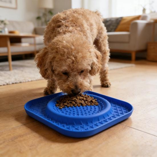 Slow Feeder Dog Bowls And Licking Mat Anti-Slip Silicone Dog Lick Bowl for Dogs Cats Interactive Puzzle Toy for Anxiety Boredom