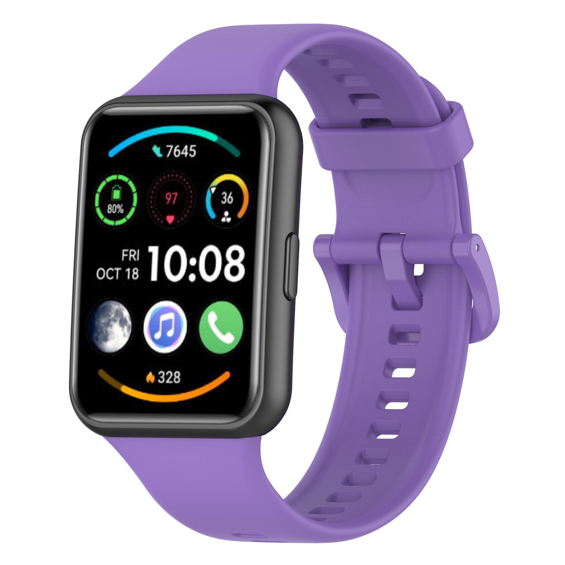 

Совместимый сменный ремешок для Huawei Watch Fit 2 fit2 watch strap лиловый