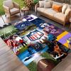 NFL Print Rug, Washable Floor Carpet, For Entryway Dorm Laundry Room Office Study, Home Decor Birthday Christmas Gift