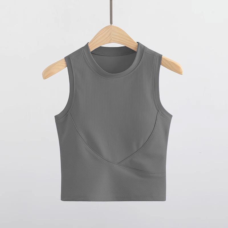 

Женский быстросохнущий жилет для йоги без рукавов с накладкой на грудь XL