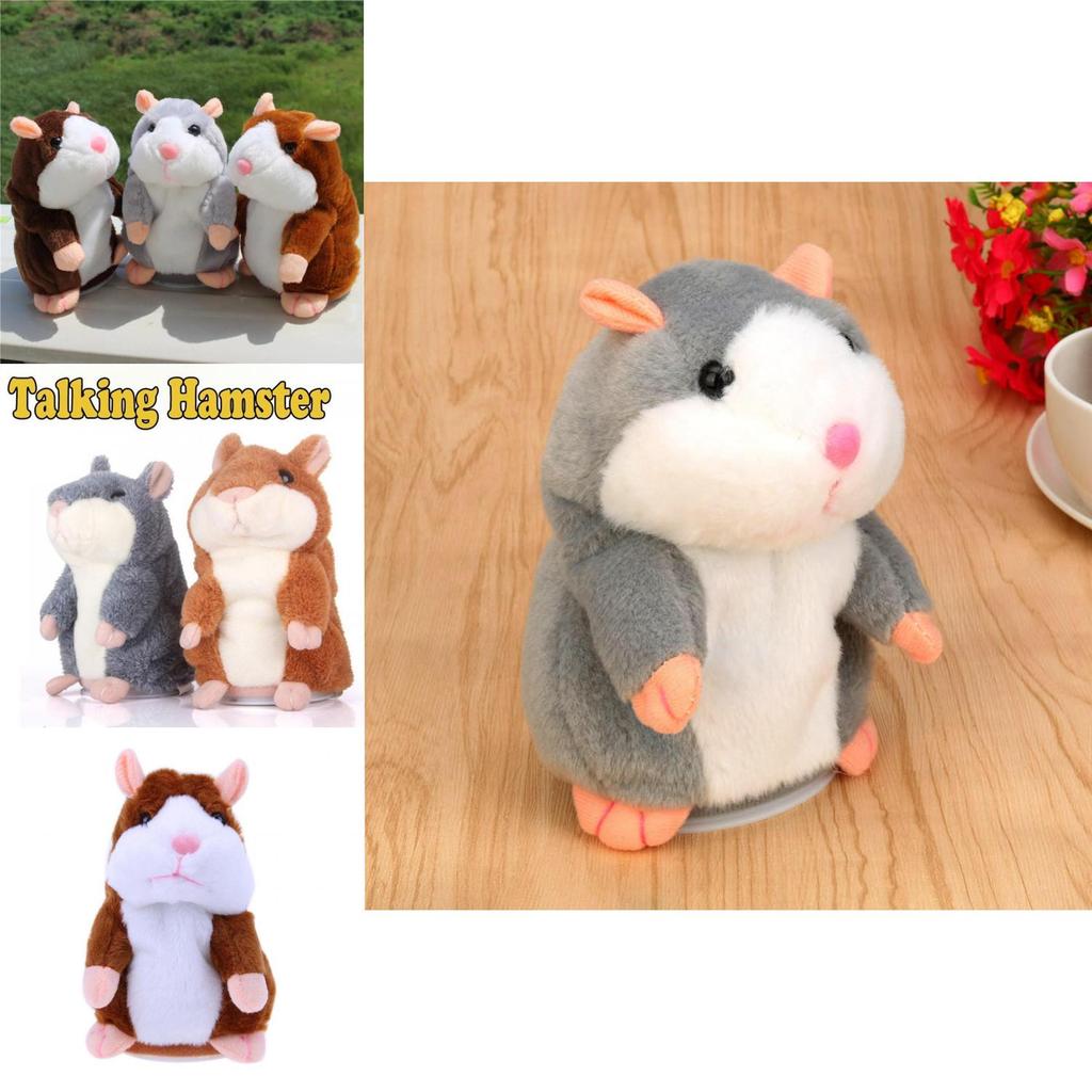 Talking Hamster Plush Toy With Recording Function For Kids Gift And Collectible Use